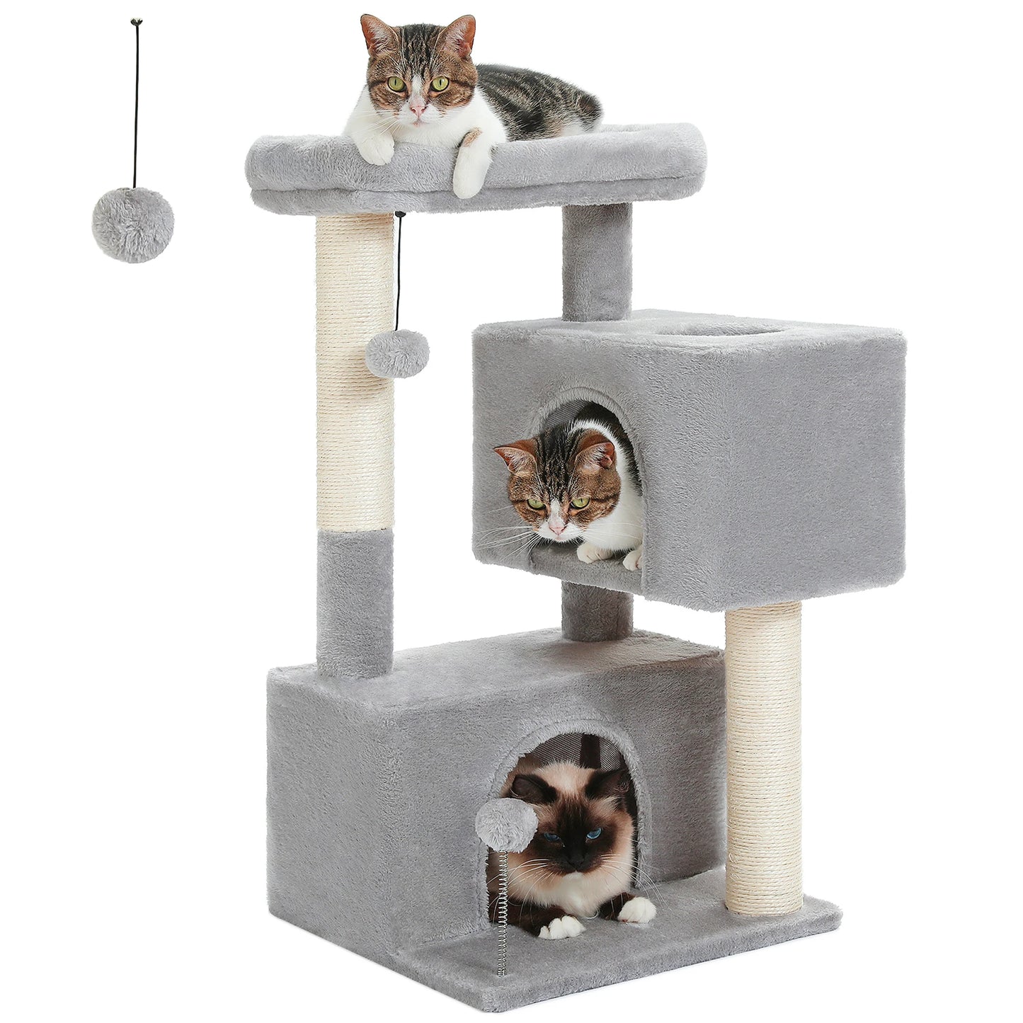 PAWZ Road Multi Level Cat Tree Tower With Scratching Posts