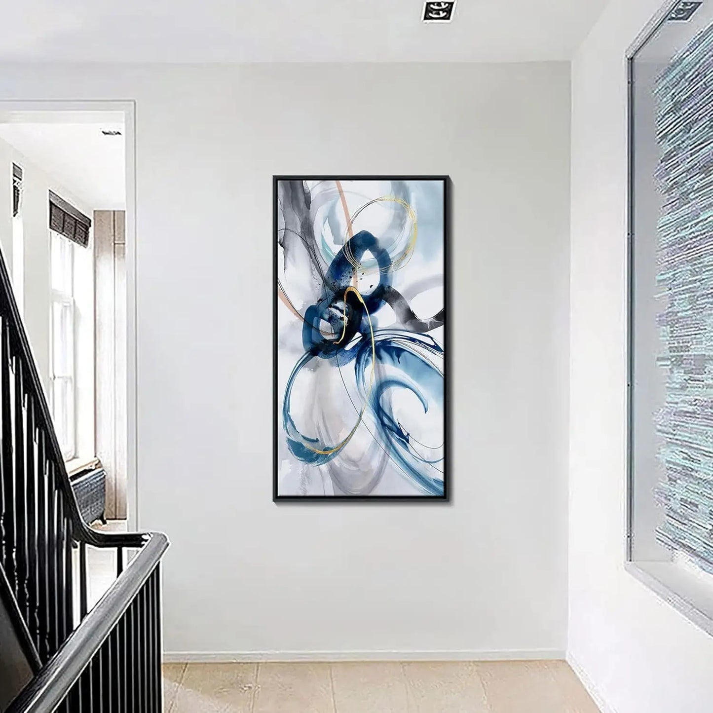 Abstract Framed Wall Art for Living Room and Office Decor