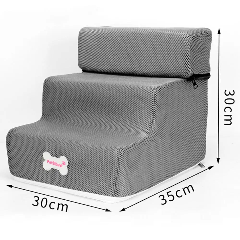 3 Step Detachable Dog Stairs Non Slip Ramp For Pets
