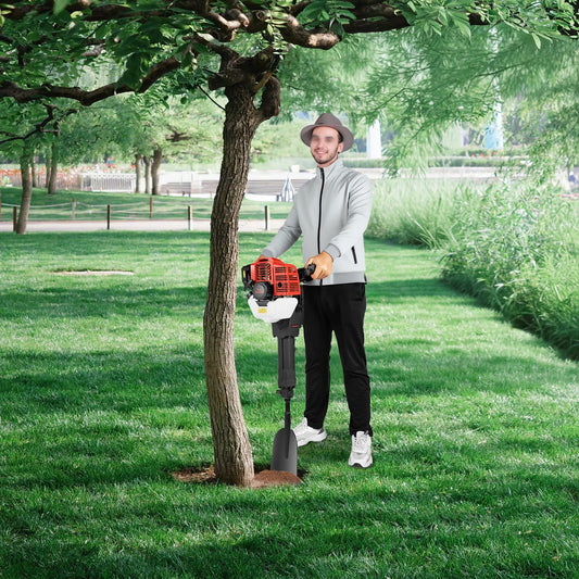 Bymaocar 52cc Gas Powered Portable Garden Tree Digger 1900W 2Stroke