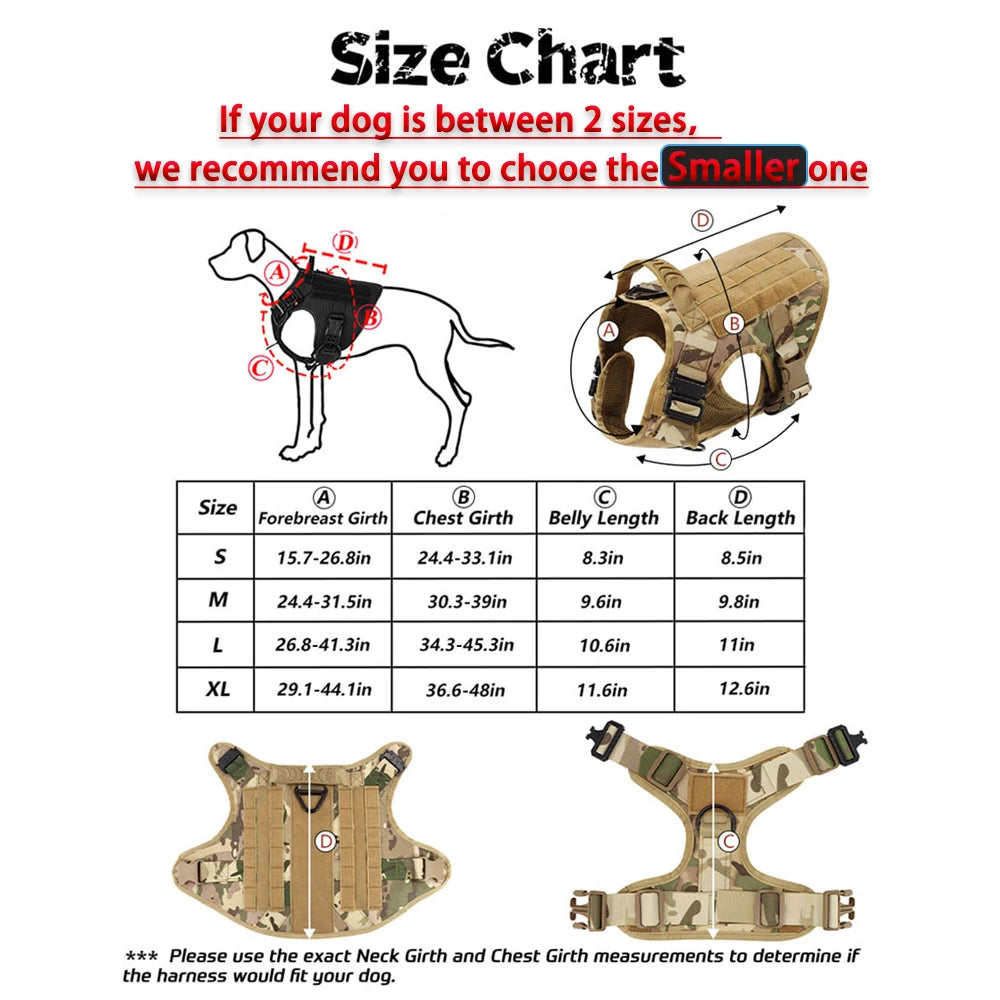 PETRAVELCN Tactical Dog Harness Vest Patches Set For Dogs