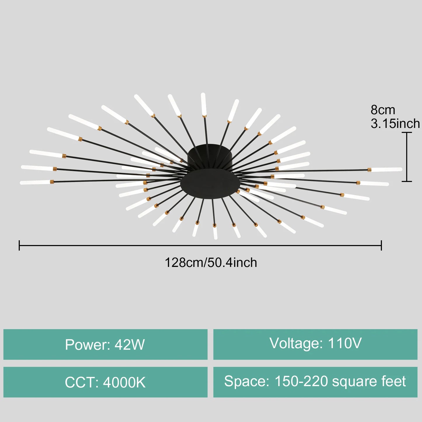 Modern LED Ceiling Light for Living Room and Bedroom