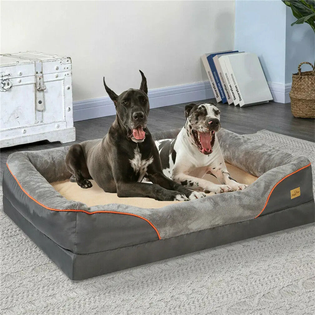 Borwart Orthopedic Dog Bed With Removable Waterproof Cover