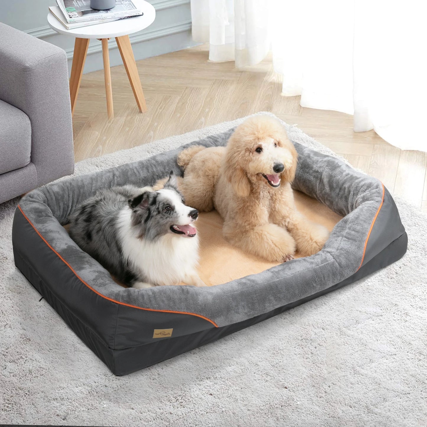 BINGOPAW Dog Bed Soft Comfortable Anti Allergy Washable Cover