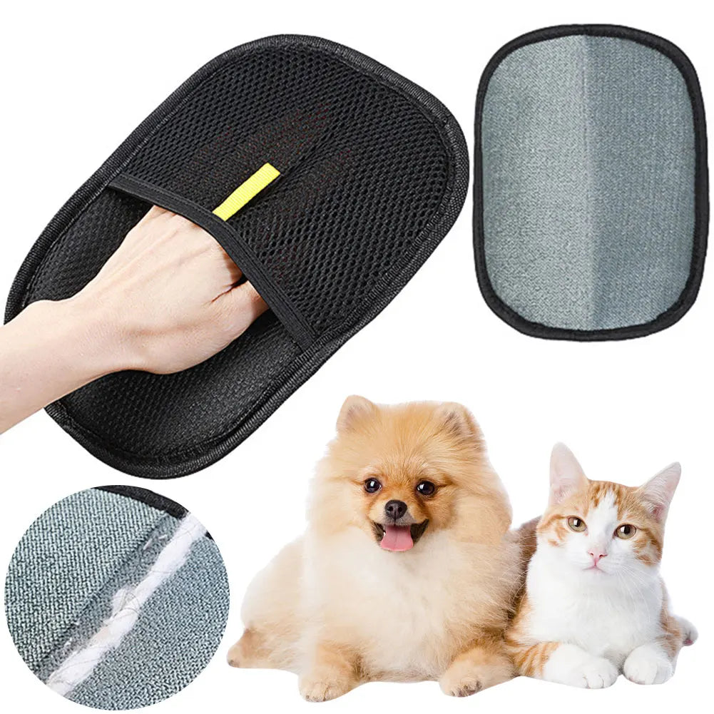 APWIKOGER Pet Grooming Gloves Hair Remover For Cat Dog Rabbit