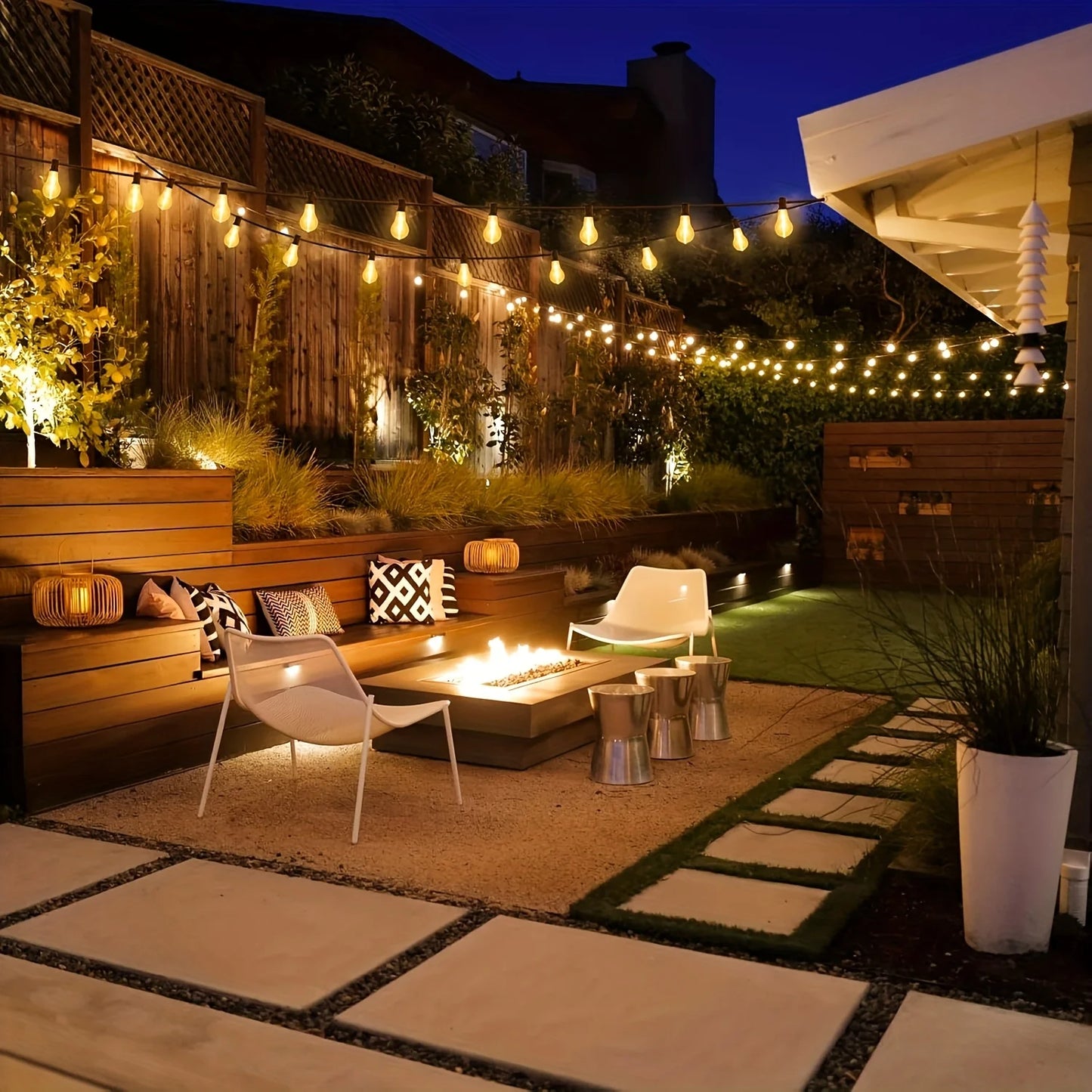 LED Outdoor String Lights ST38 For Patio Porch Garden Waterproof