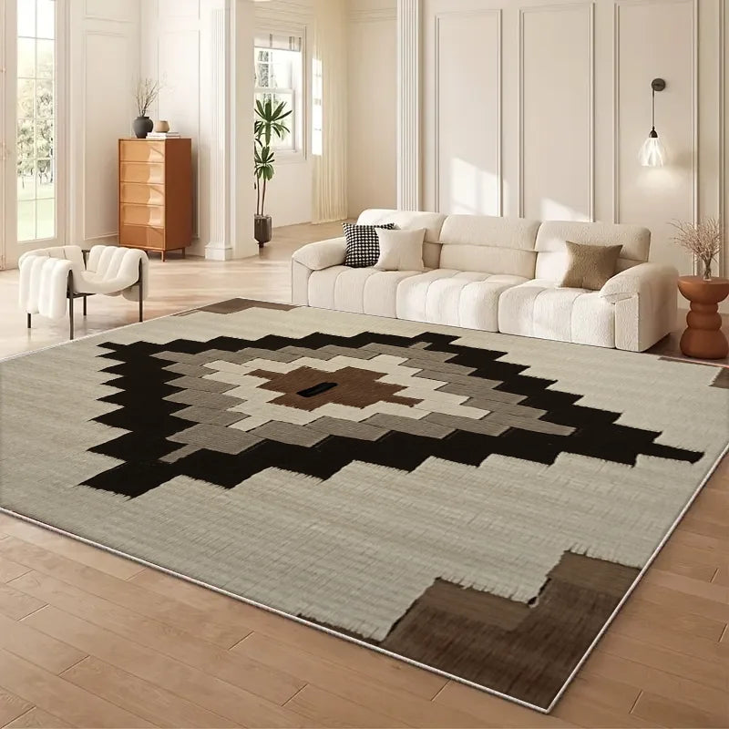 VIKAMA Moroccan Geometry Persian Style Area Rug For Living Room