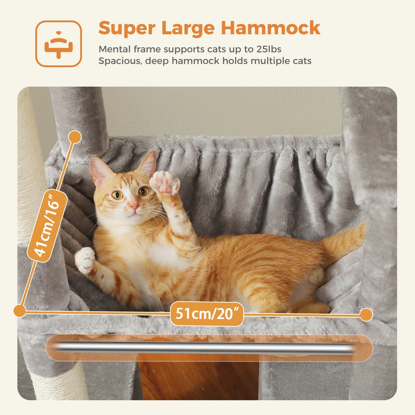 PAWZ Road Cat Tree Tower With Multi Level Condo Pad