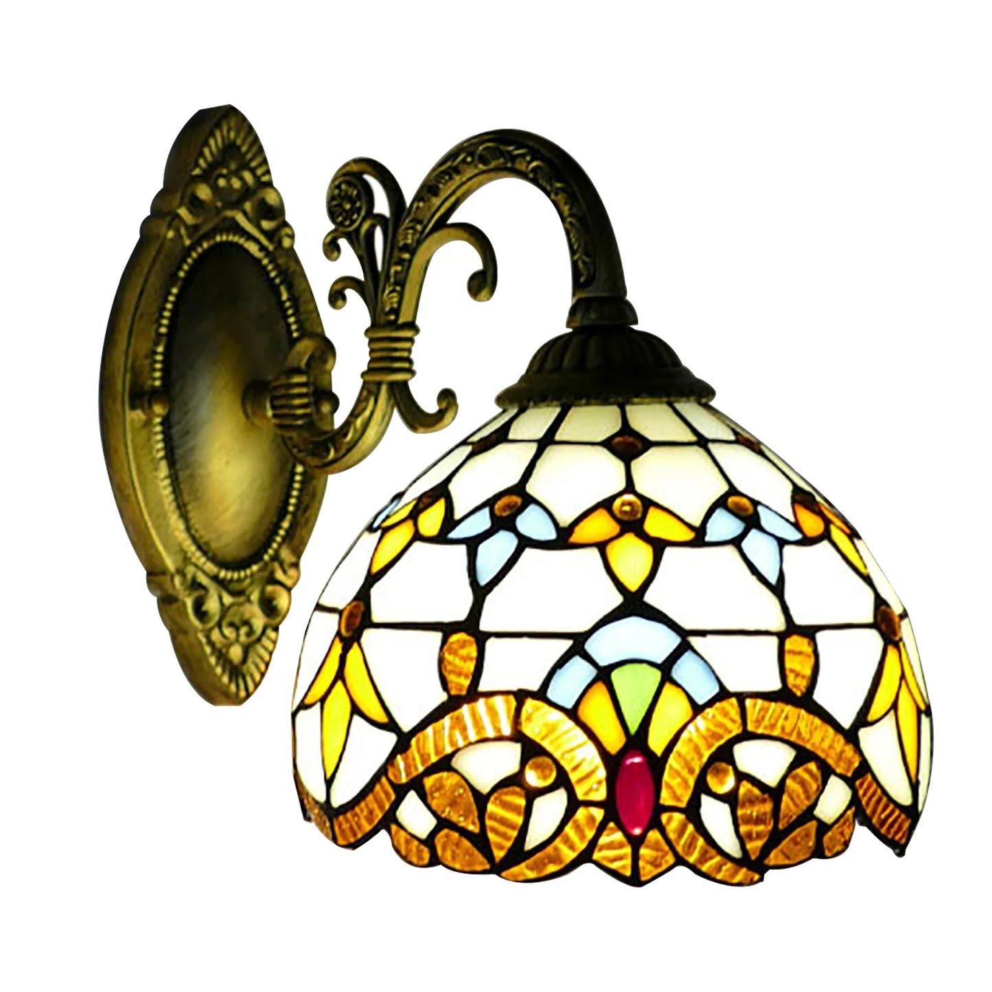 Tiffany Vintage Dome Wall Lamp Indoor Living Room Staircase