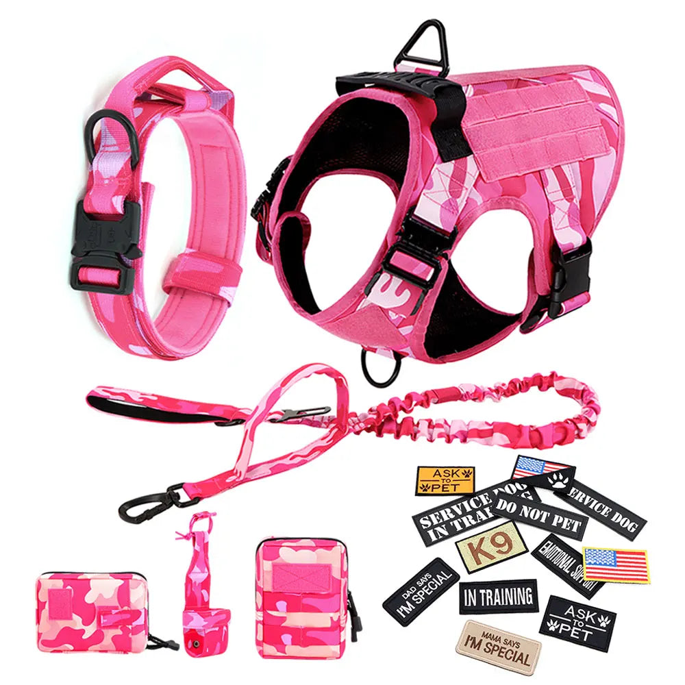 Petravel Military Camouflage Dog Harness Adjustable Vest