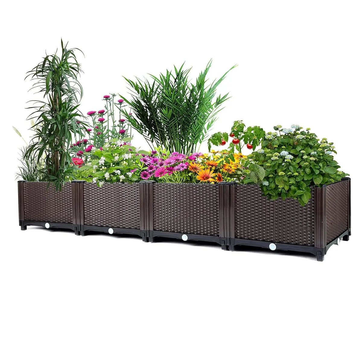 HiMISS Self Watering Raised Garden Planter With Drainage