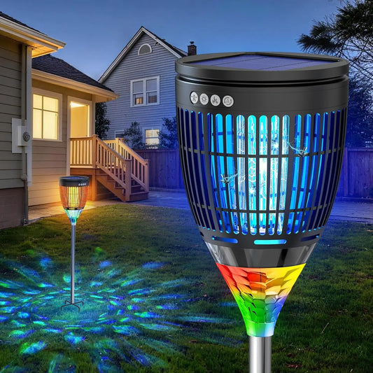 Solar Bug Zapper Outdoor 4200V 3 In 1 Backyard Zapper