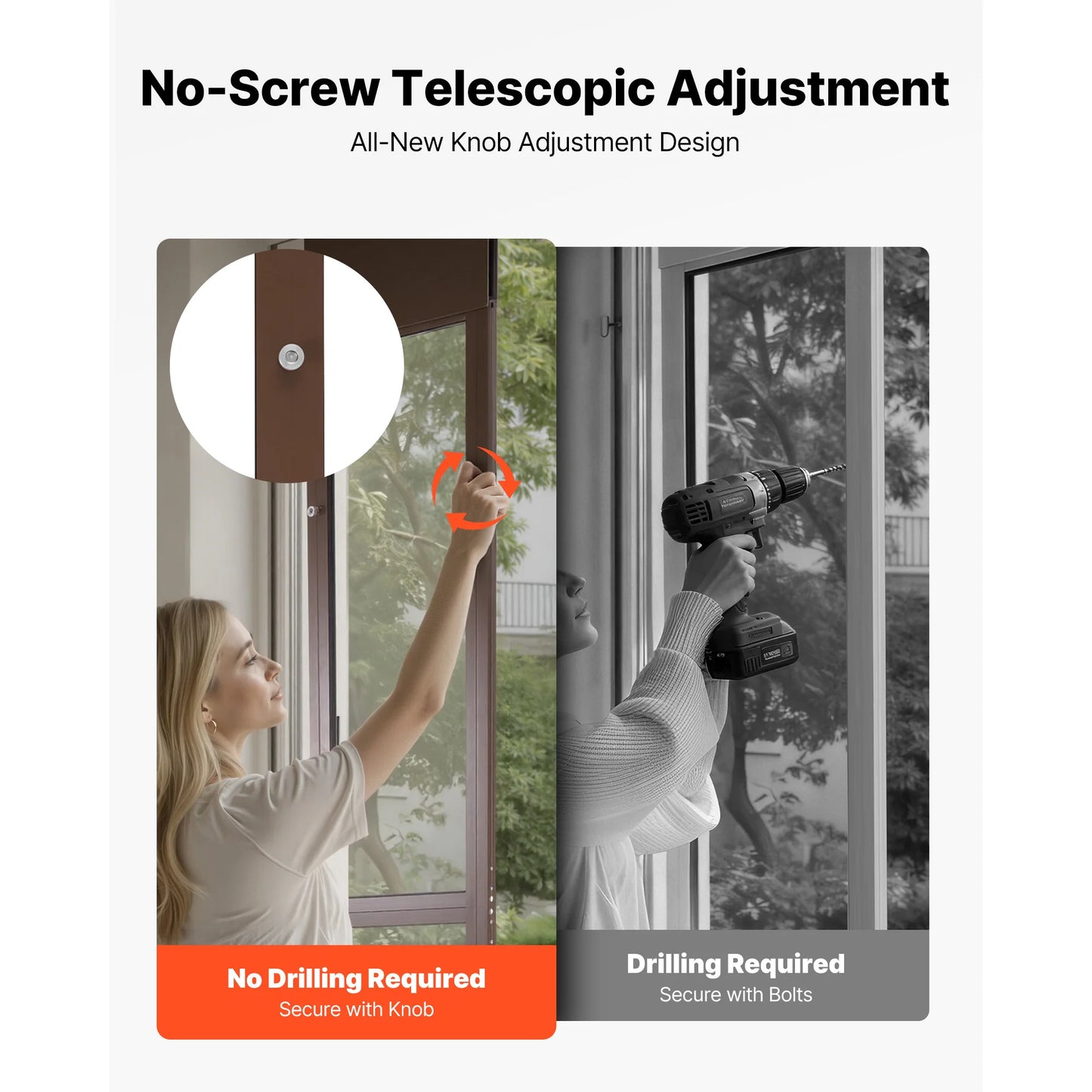 SucceBuy Sliding Glass Dog Door Rotating Hinges Lock