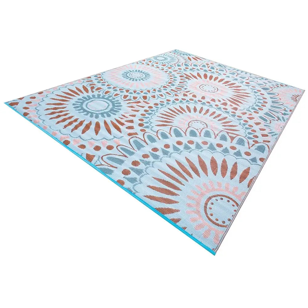 Dixsg Reversible Outdoor Indoor Plastic Straw Rug Mat