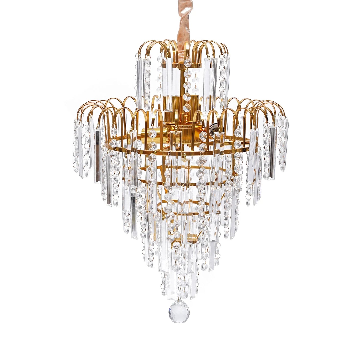 LED Crystal Chandelier Luxury Ceiling Light E14 Pendant
