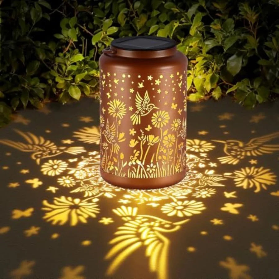 Waterproof Solar Hummingbird Lanterns for Outdoor Garden and Patio Decor