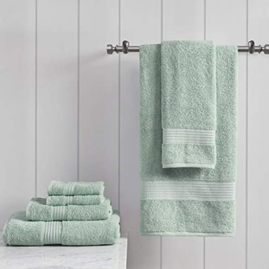 Organic Cotton Bathroom Towel Set for Hotel Spa Use, Quick-Dry