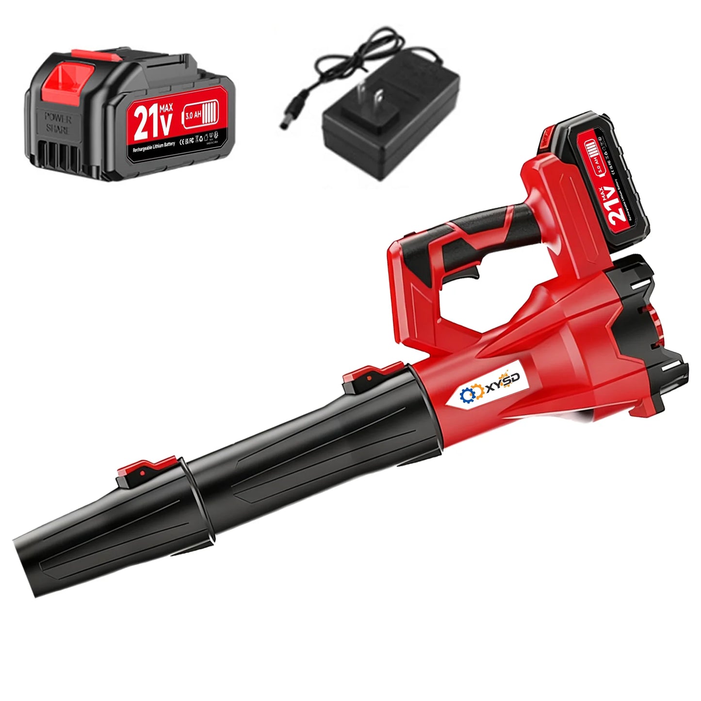 Cordless Leaf Blower 650 CFM 21V Battery
