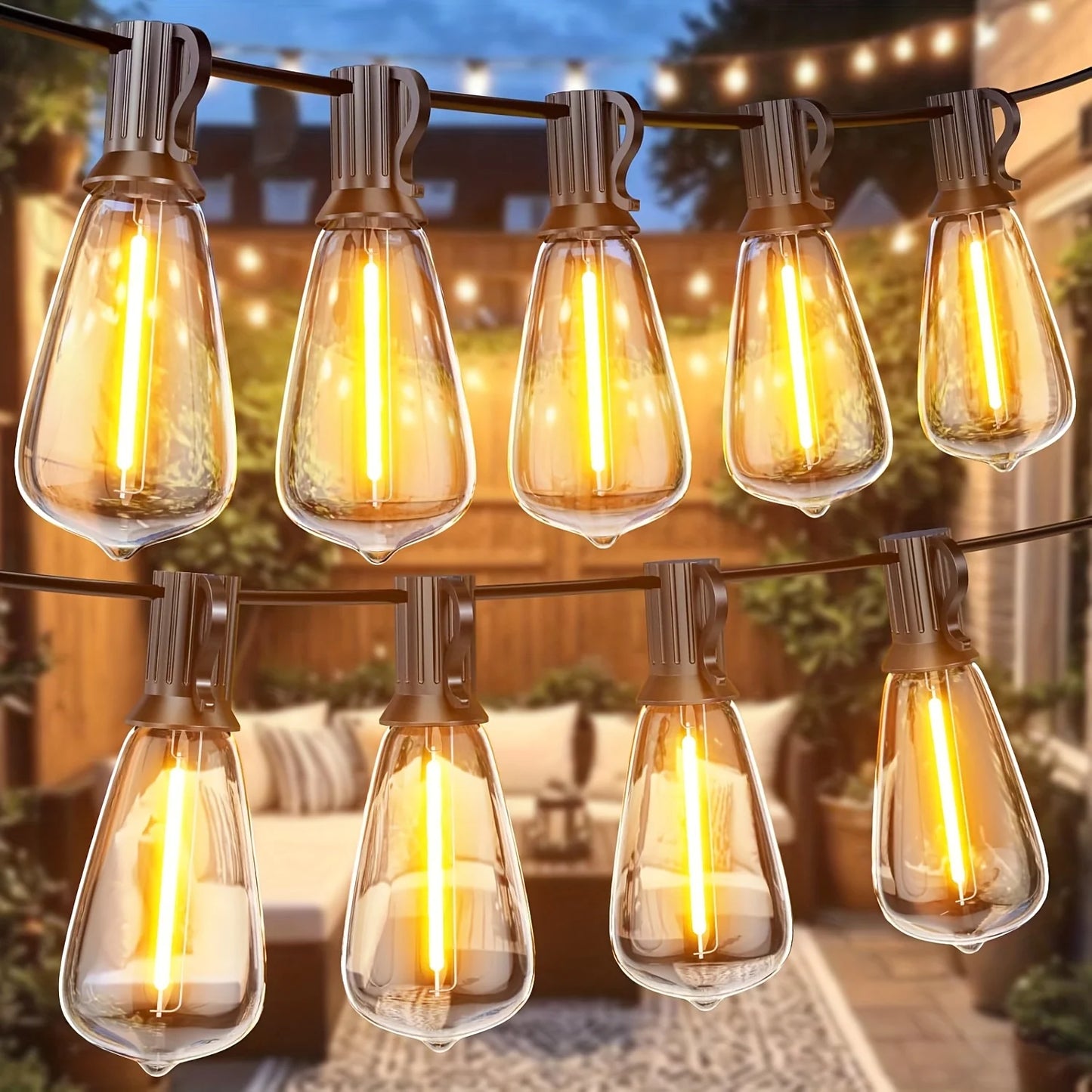 LED Outdoor String Lights ST38 For Patio Porch Garden Waterproof