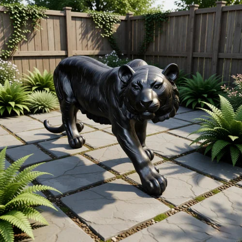 Resin Tiger Garden Statue Outdoor Decorative Sculpture For Home Yard