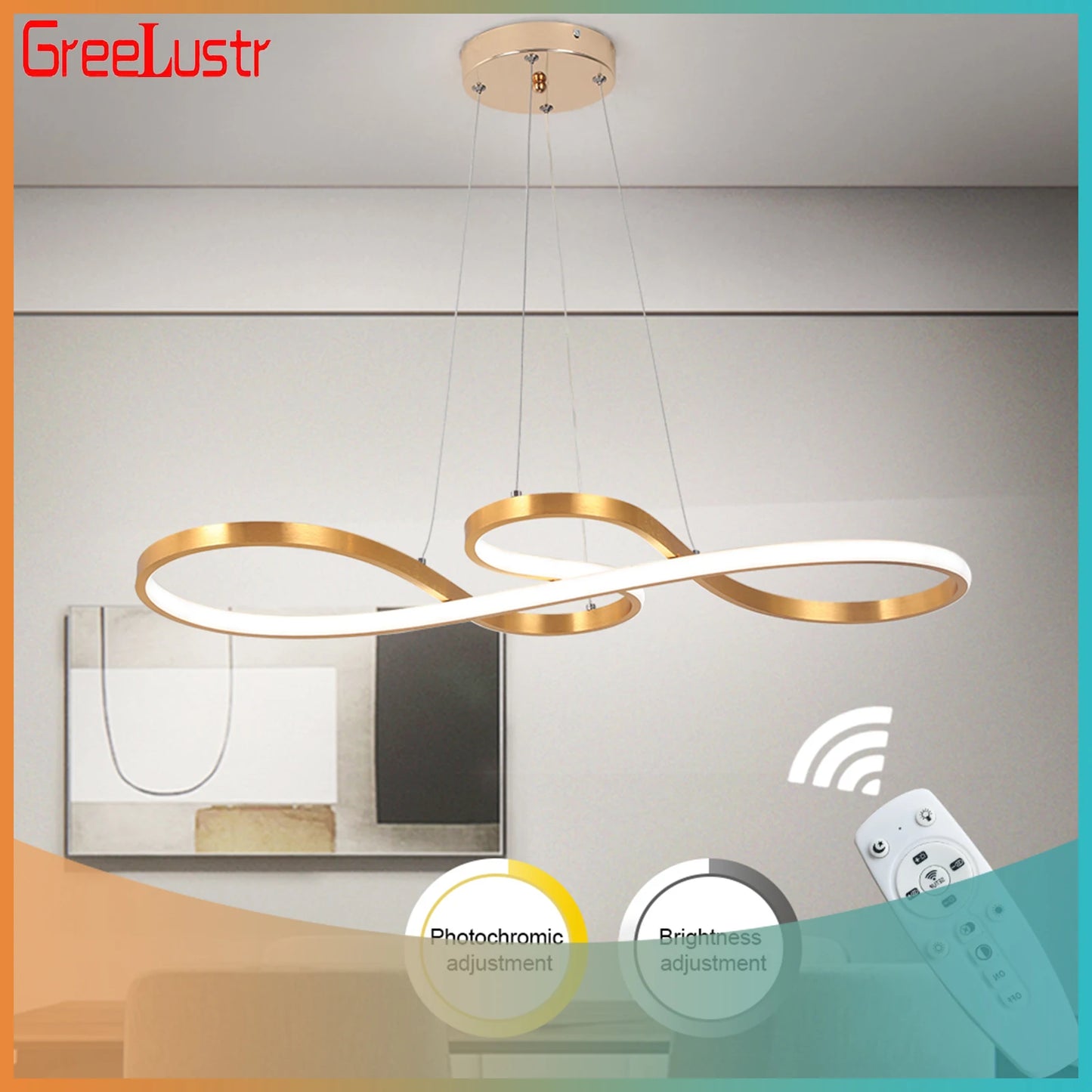 GreeLustr Nordic Led Pendant Light Modern Minimalist Ceiling Fixture