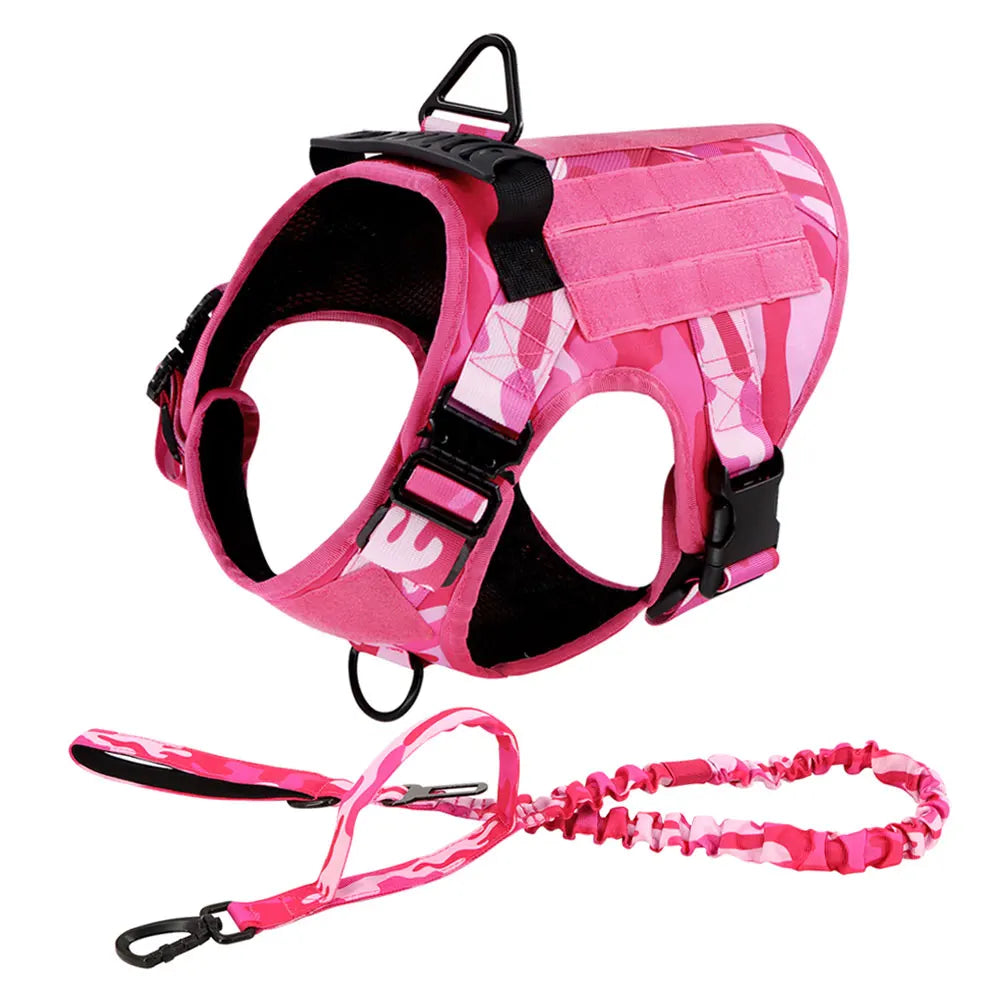 Petravel Military Camouflage Dog Harness Adjustable Vest