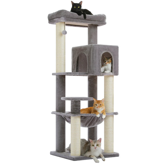 PAWZ Road Heavy Duty Four Tier Cat Tree Scratching Posts