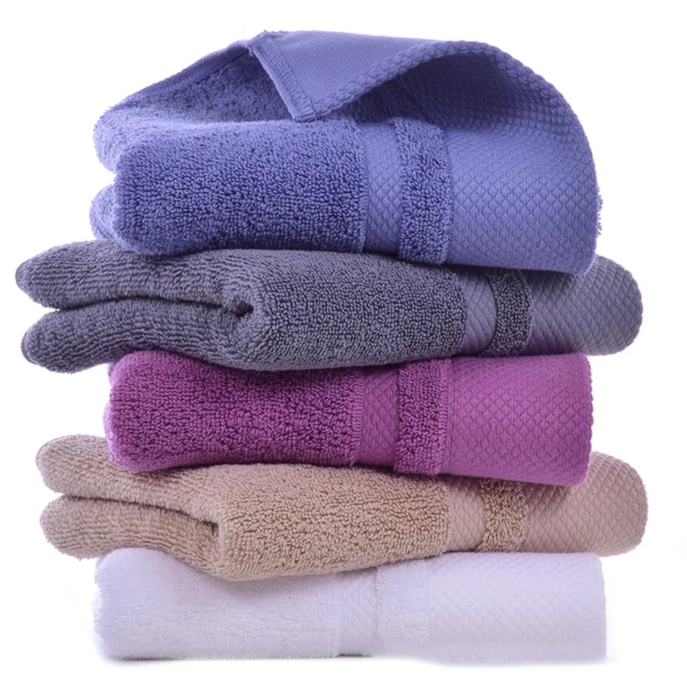 Solid Color 100 Percent Cotton Hand Towel Super Absorbent For Home And Hotel