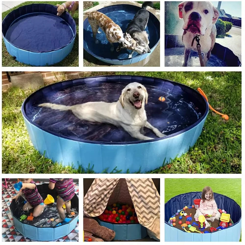 Portable Dog Pool And Bath Tub For Dogs Scratch Resistant
