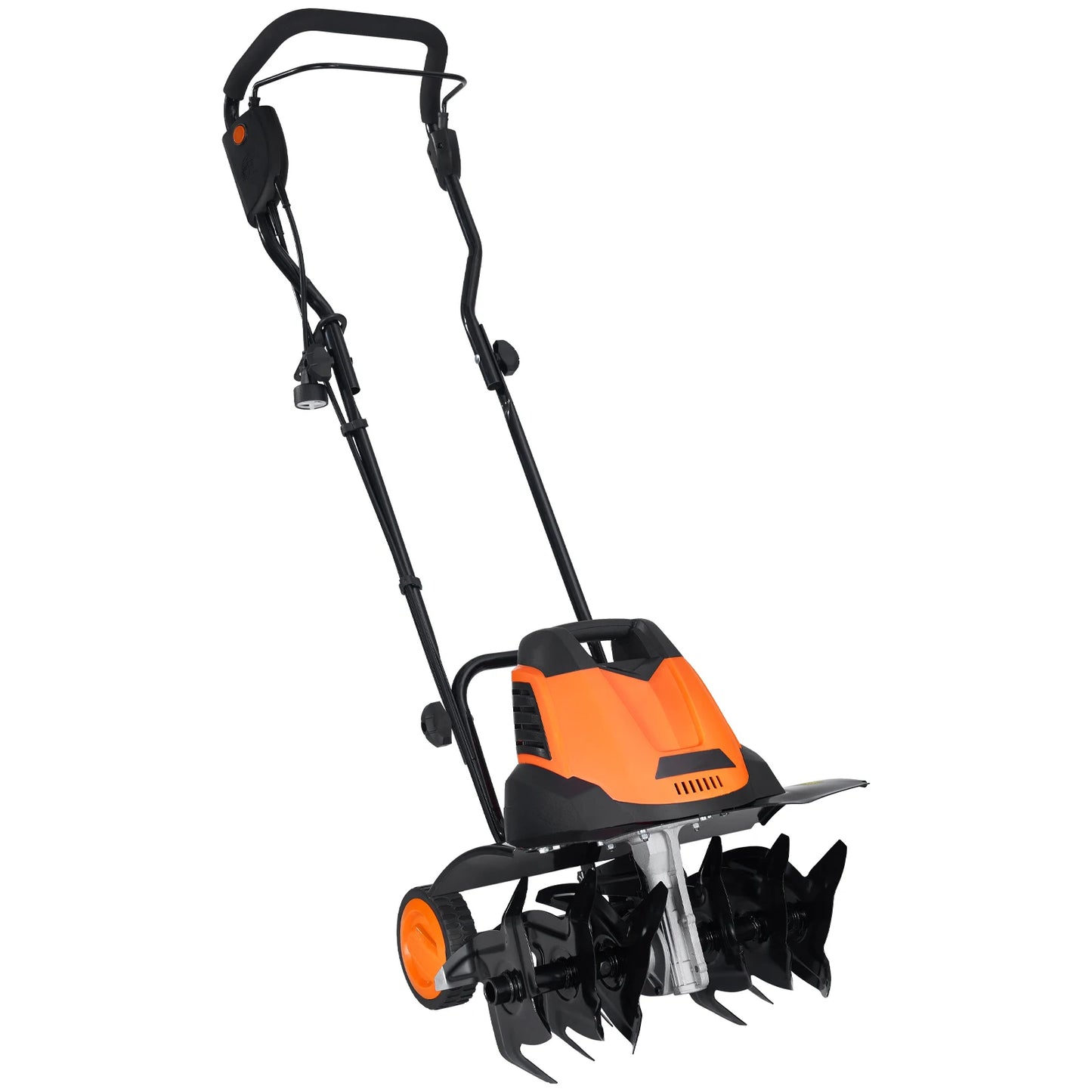 SucceBuy 12 Amp Corded Electric Tiller Cultivator For Gardens