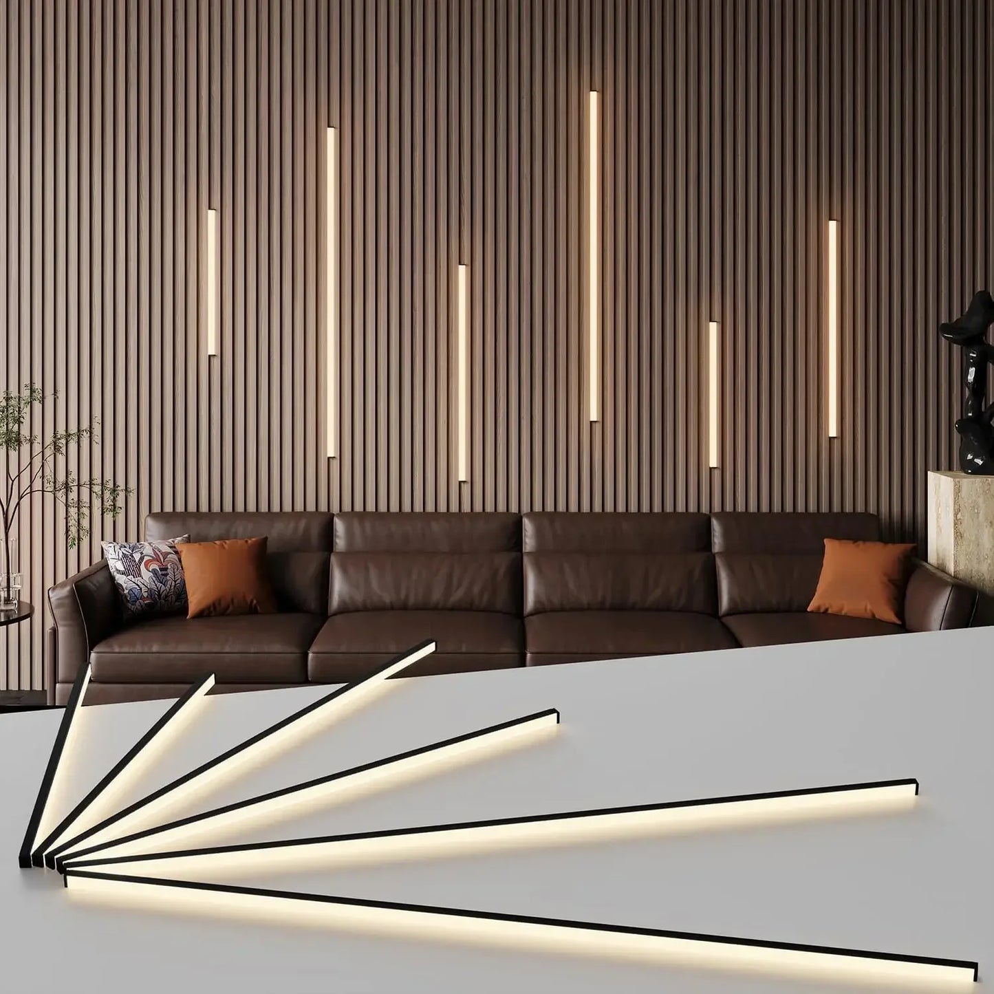 Slat Wall Lights Adhesive Panel Lights For Interior Decor