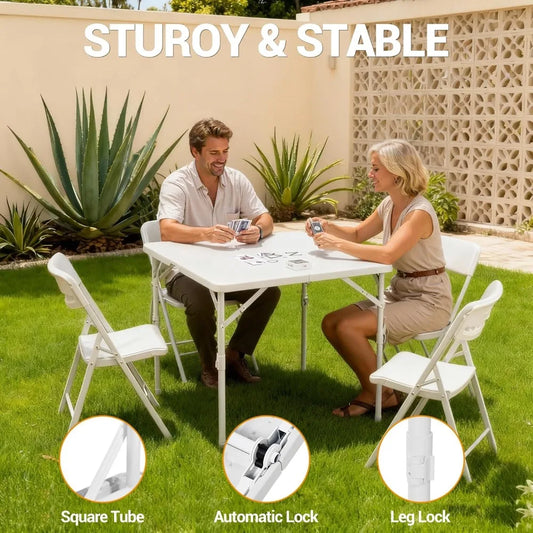 Garvee Durable Multi Purpose Portable Wood Folding Table
