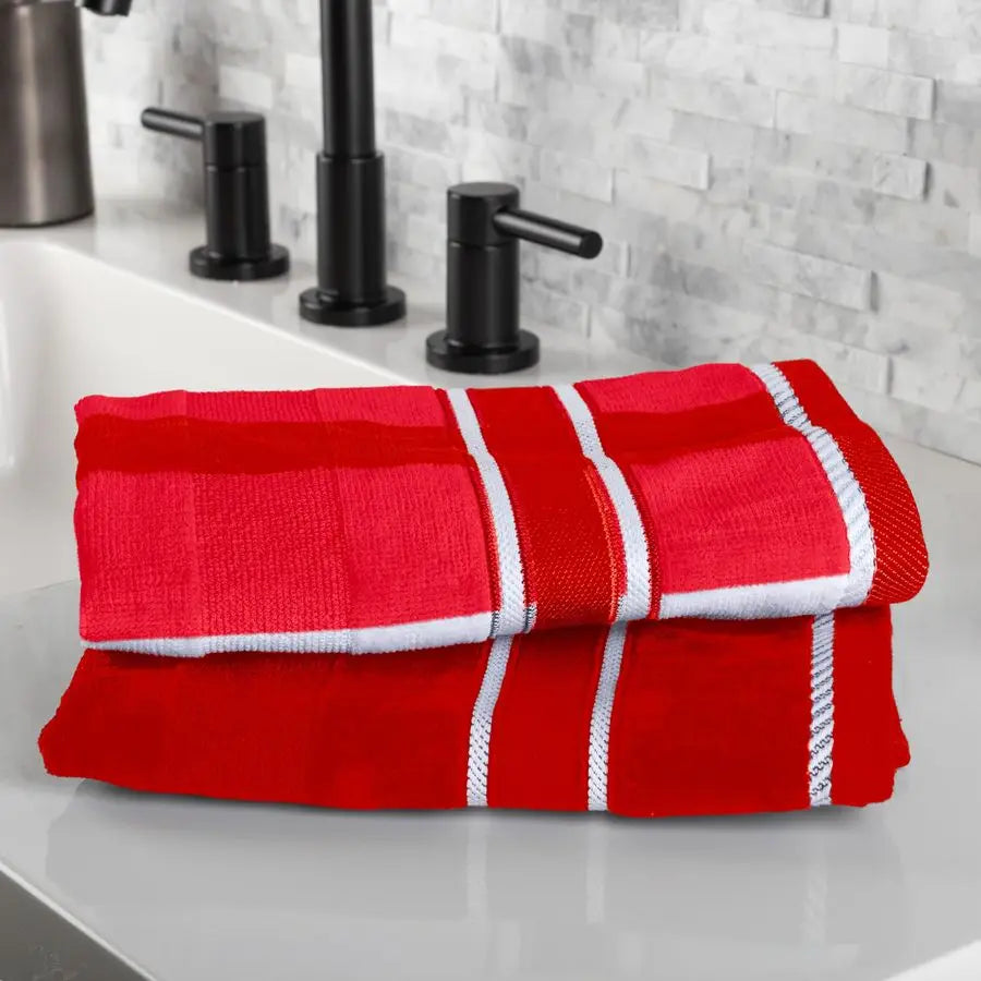 Cotton Bath Towels Set 525 GSM 100 Percent Cotton Towels
