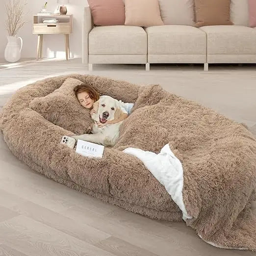 Memory Foam Dog Bed With Pillow And Strap