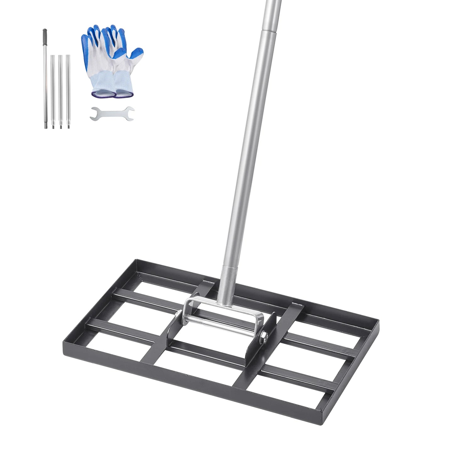 VEVOR Lawn Leveling Rake With Handle For Fast Ground Leveling