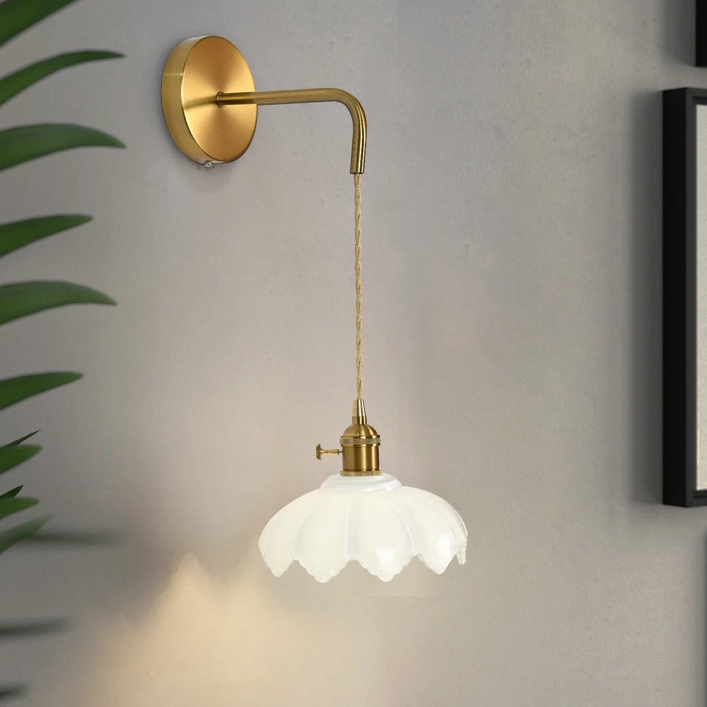 GreeLustr Simple LED Wall Lamp Fixtures Copper Indoor