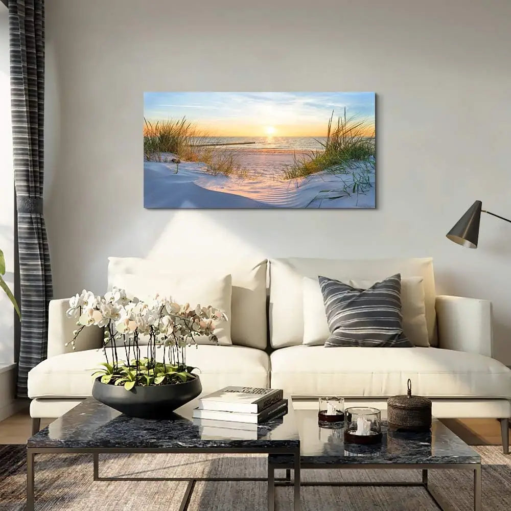Ocean Landscape Canvas Wall Art Framed Decor