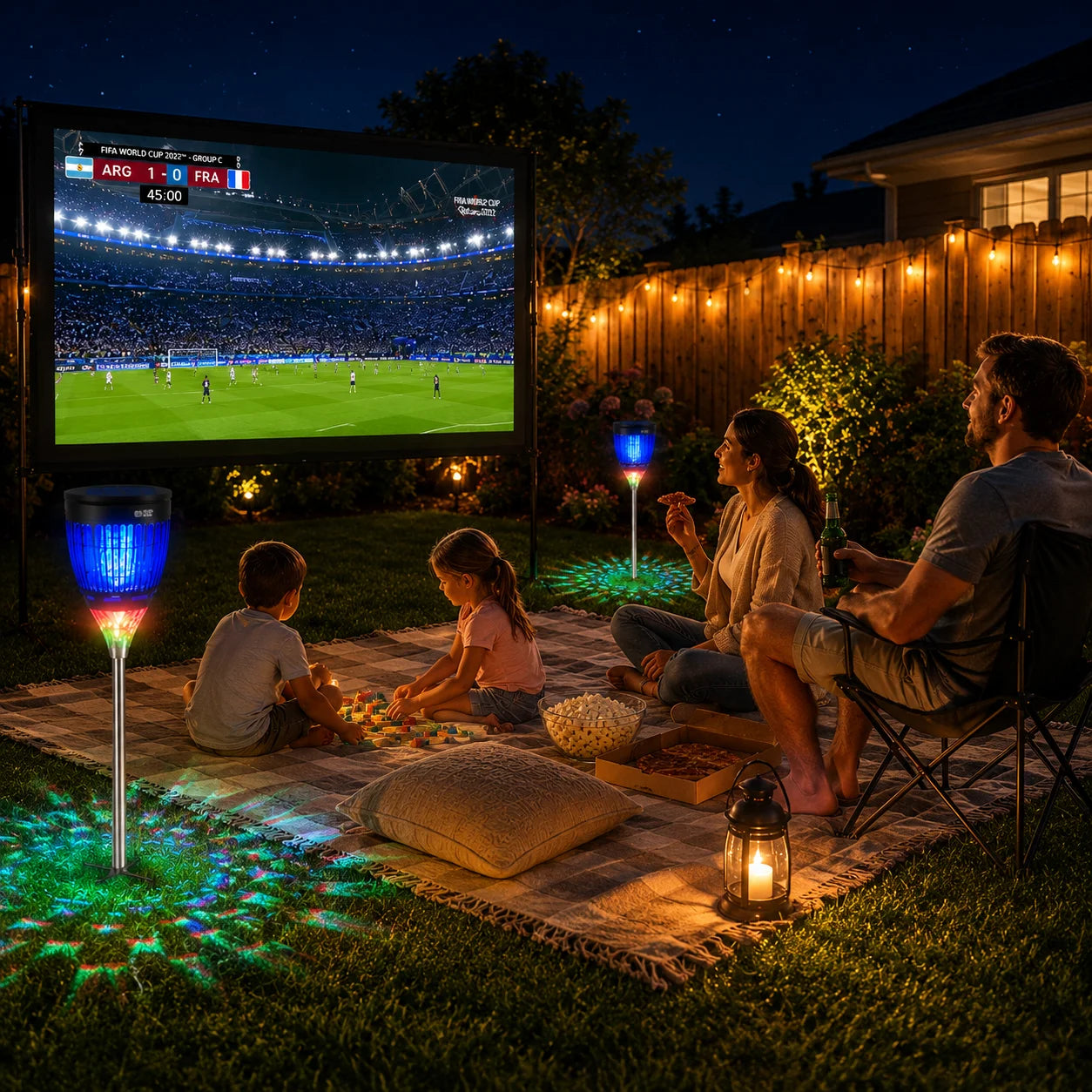 Solar Bug Zapper Outdoor 4200V 3 In 1 Backyard Zapper