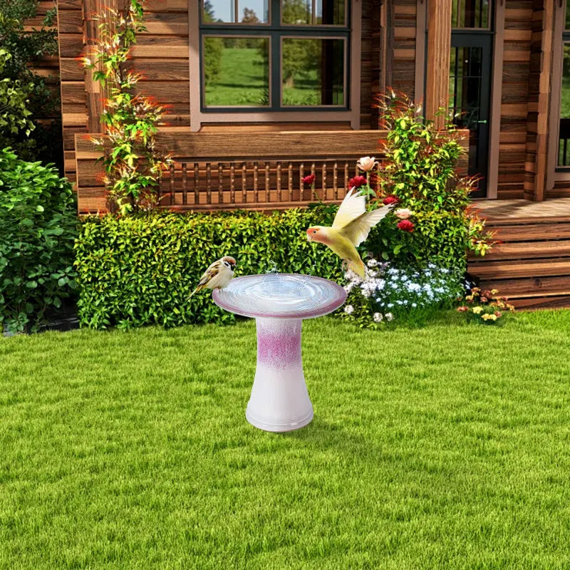 Ceramic Birdbath Garden Decor For Courtyards And Gardens