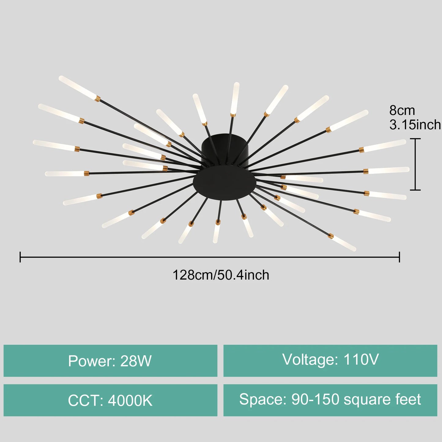 Modern LED Ceiling Light for Living Room and Bedroom