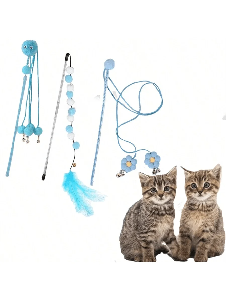 Fairy Cat Teaser Wand Durable Interactive Toy For Cats