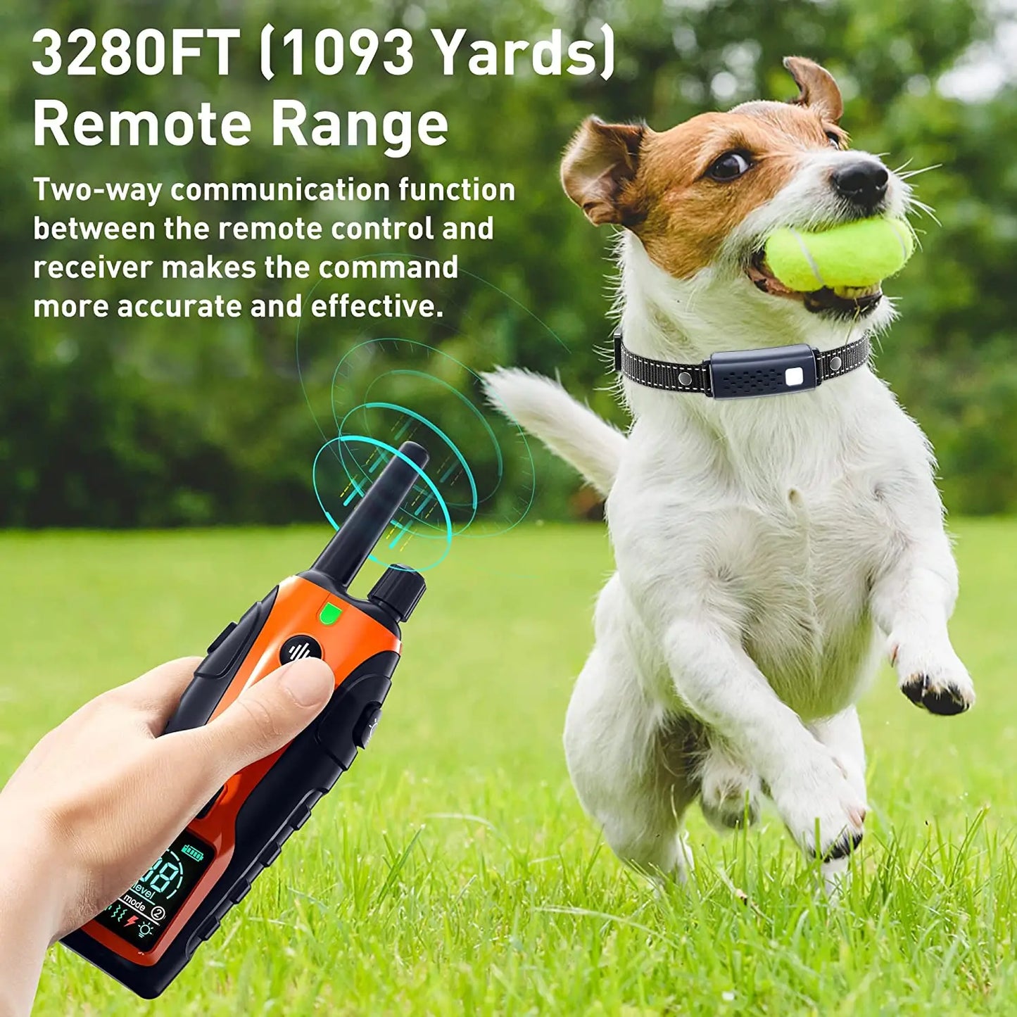 WXRPETH Dog Training Collar Remote With 3300ft Range USB Rechargeable