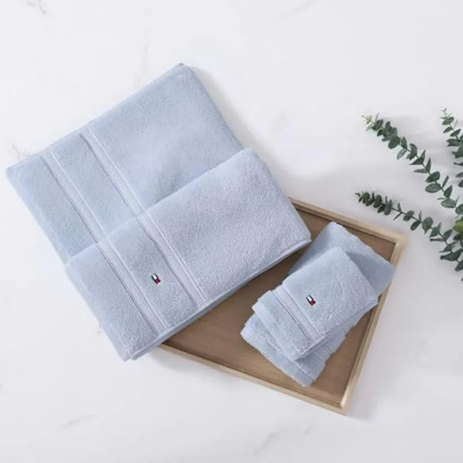 Bathroom Towel Set Ultra Soft Quick Dry Plush Cotton