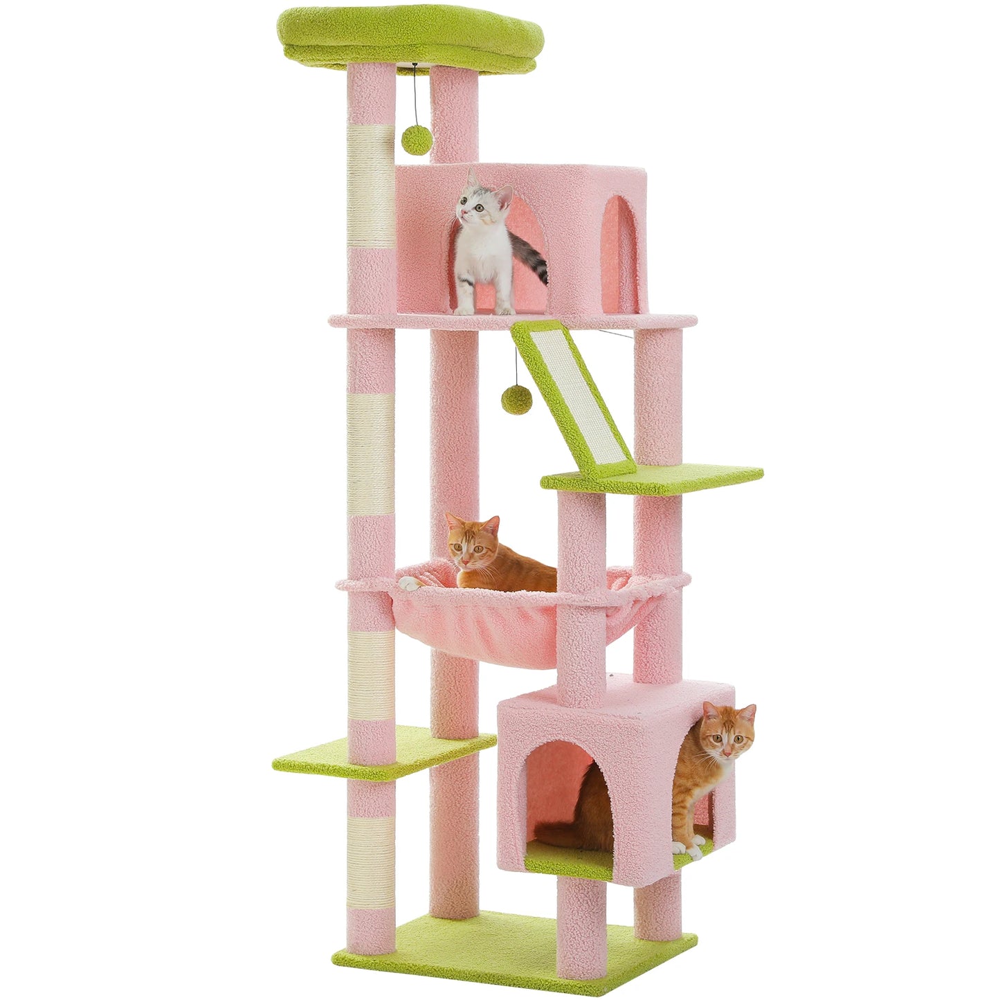 PAWZ Road Cat Tree Tower With Multi Level Condo Pad