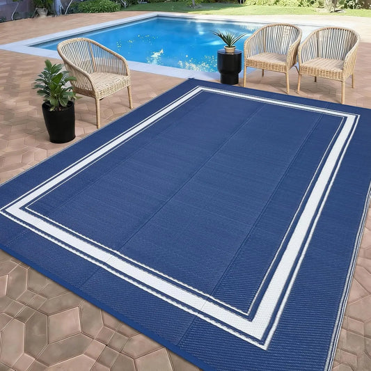 Garvee Waterproof Non-Slip Soft Fluffy Polyester Indoor Outdoor Rug Mat