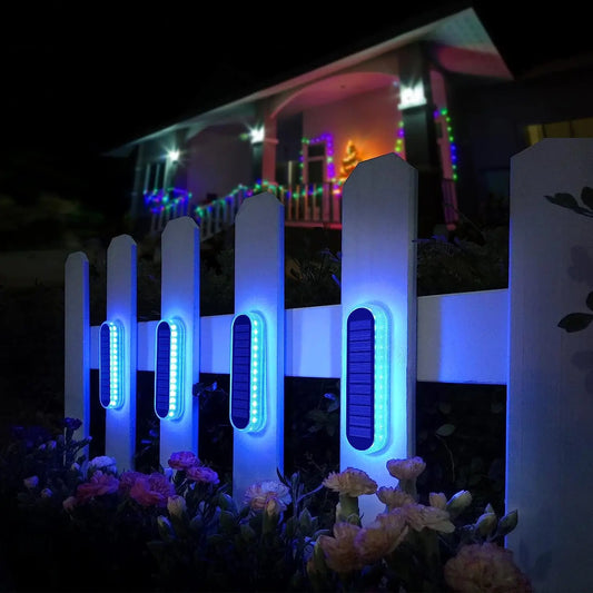 Solar LED Deck Lights Auto On Off IP68 Waterproof Outdoor