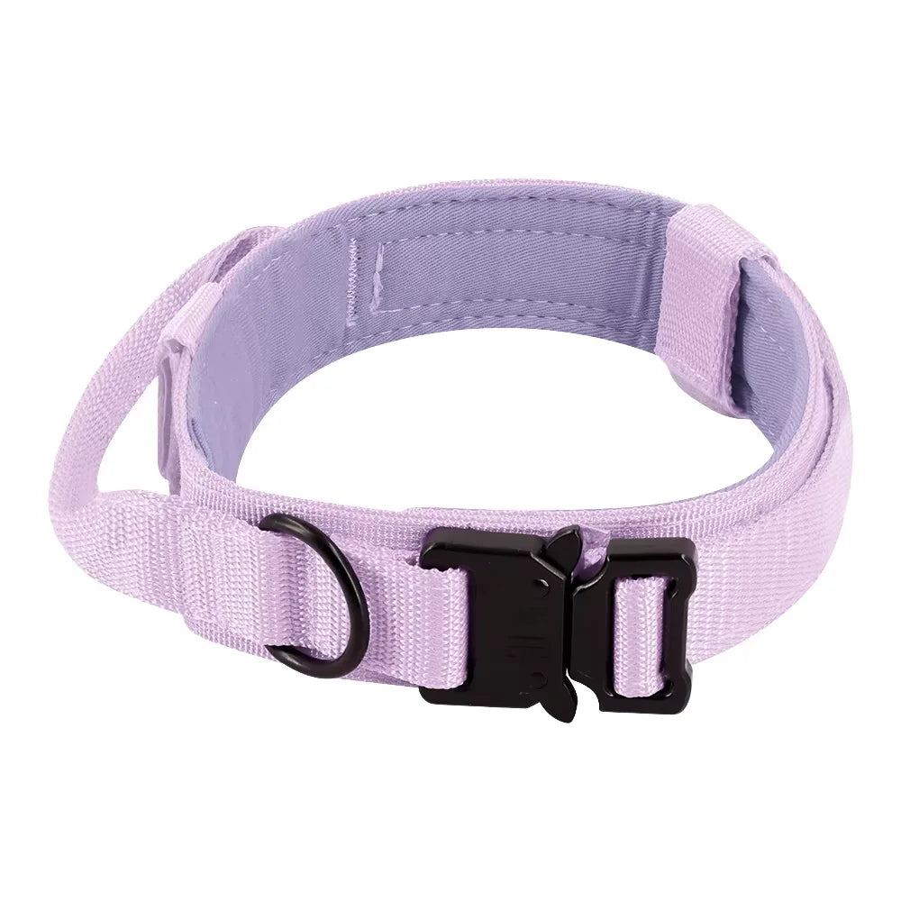 Adjustable Dog Training Collar Tactical Leash Set With Control Handle