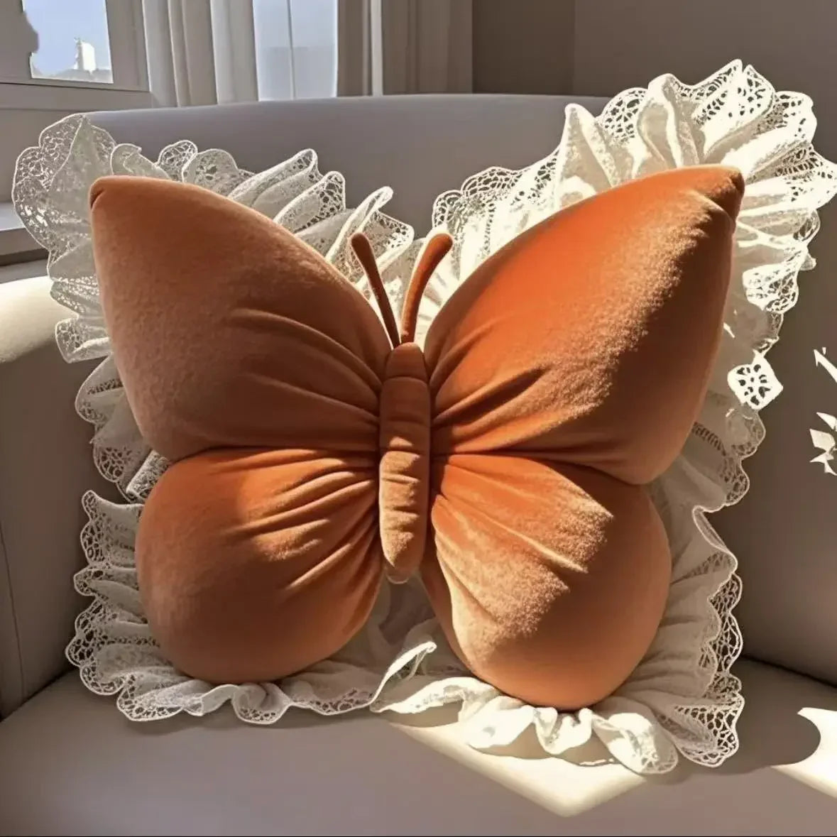 Princess Butterfly Decorative Pillow Cushion For Home Office And Car