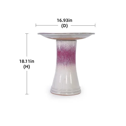 Ceramic Birdbath Garden Decor For Courtyards And Gardens