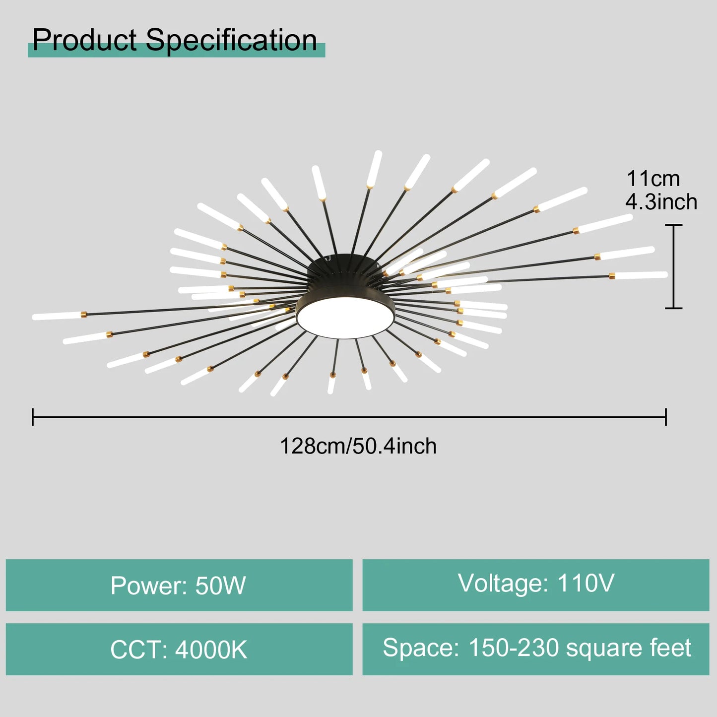 Modern LED Ceiling Light for Living Room and Bedroom